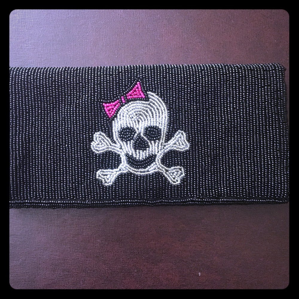 Black Betsey Johnson Beaded Bag